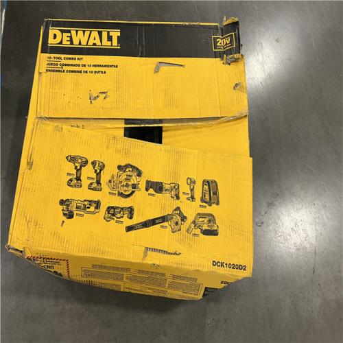 NEW! DEWALT 20V MAX Lithium-Ion Brushed Cordless (10-Tool) Combo Kit