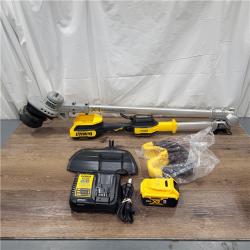 AS-IS DeWalt 20V MAX 14 in. Brushless Cordless Battery Powered Foldable String Trimmer Kit with (1) 5 Ah Battery & Charger