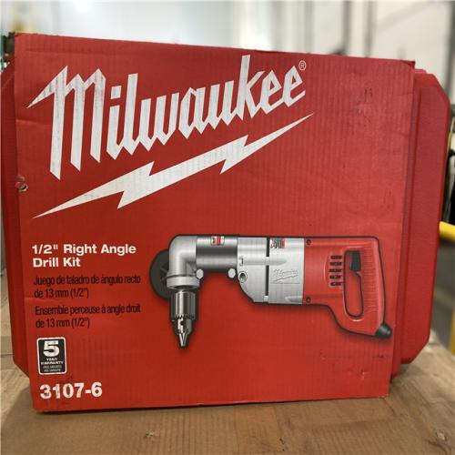 NEW! - Milwaukee 7 Amp Corded 1/2 in. Corded Right-Angle Drill Kit with Hard Case