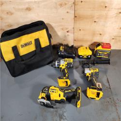 HOUSTON LOCATION - AS-IS DEWALT 20-Volt Lithium-Ion Cordless 3-Tool Combo Kit with FLEXVOLT 9 Ah and 20V 6 Ah Batteries and Charger