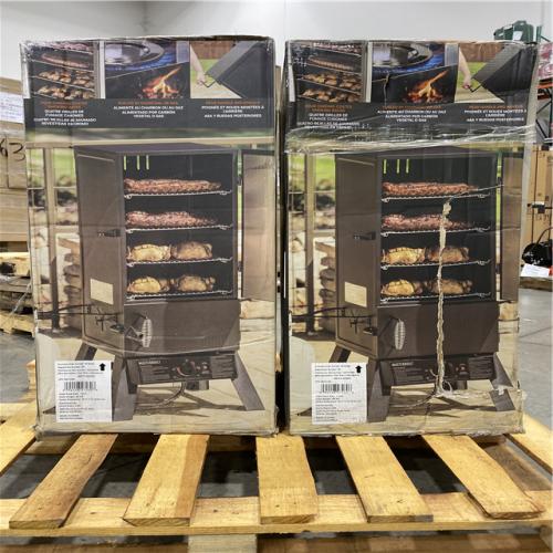 DALLAS LOCATION - Masterbuilt 30 in. Dual Fuel Propane Gas and Charcoal Smoker in Black PALLET -(2 UNITS)