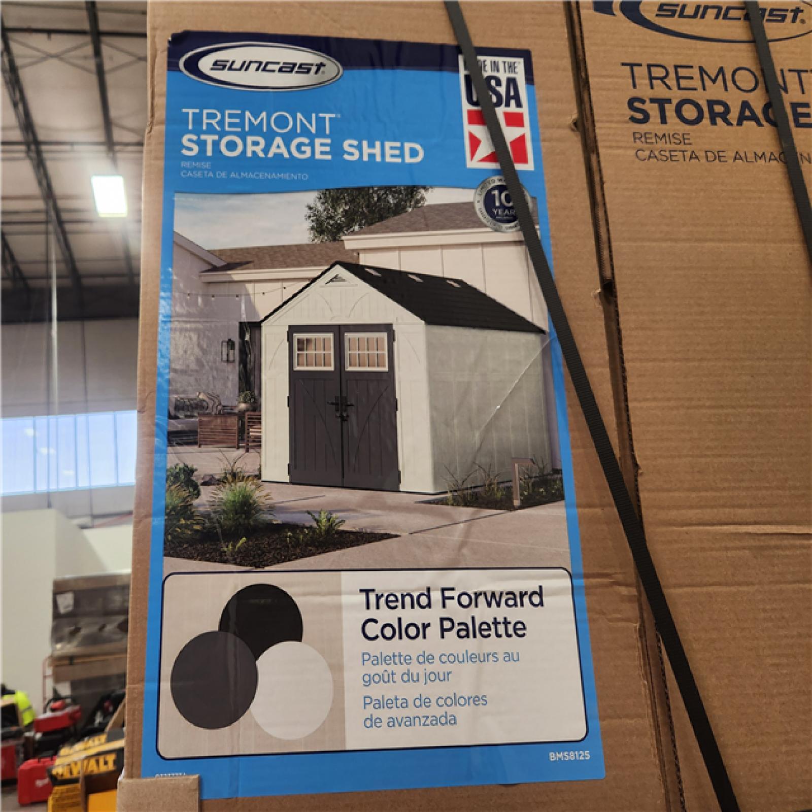 Phoenix Location NEW Suncast Tremont 8 ft. W x 10 ft. D Plastic Shed (85.32 sq. ft.) BMS8125