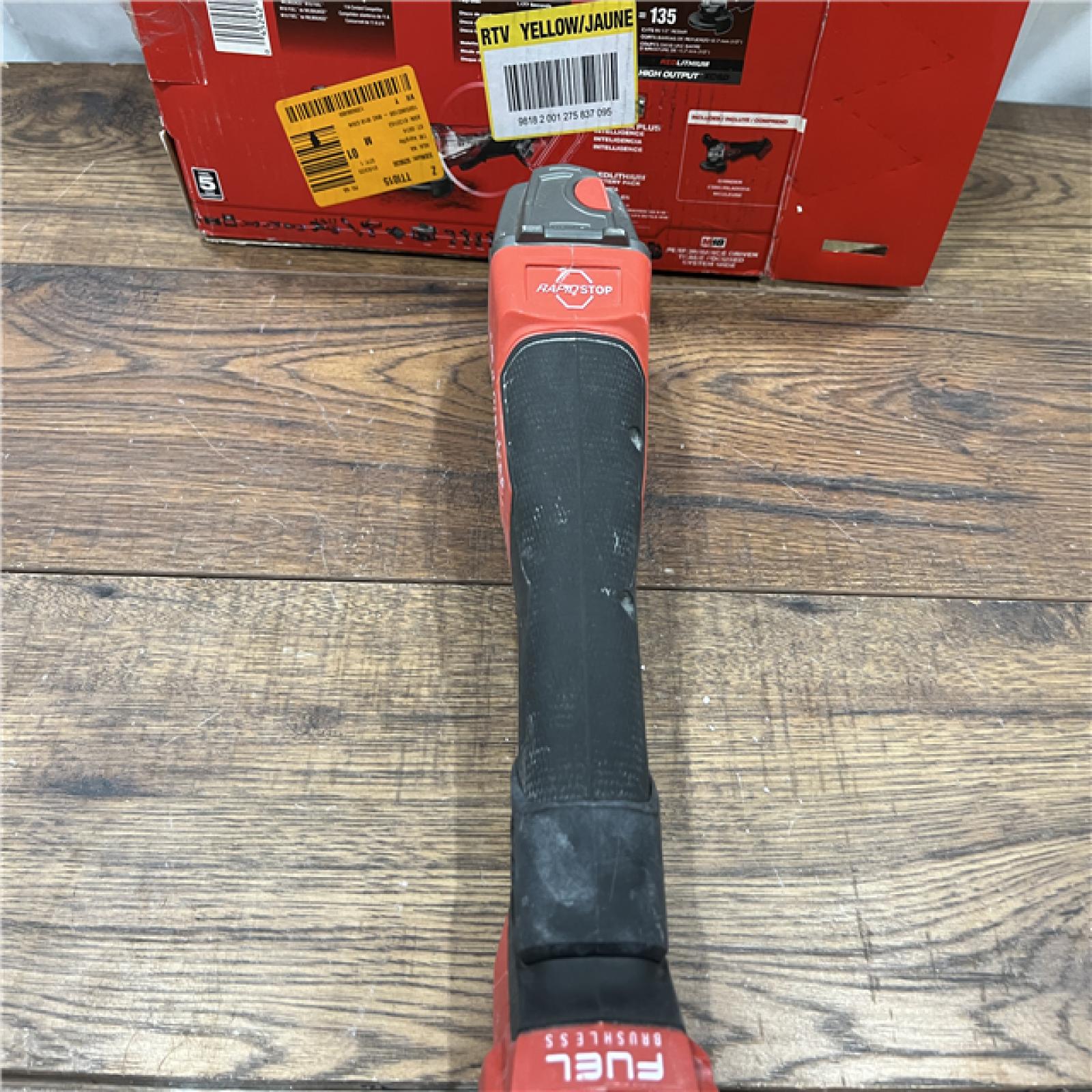 AS IS Milwaukee 2880-20 M18 FUEL 18-Volt Lithium-Ion Brushless Cordless 4-1/2 in./5 in. Grinder W/Paddle Switch (Tool-Only)