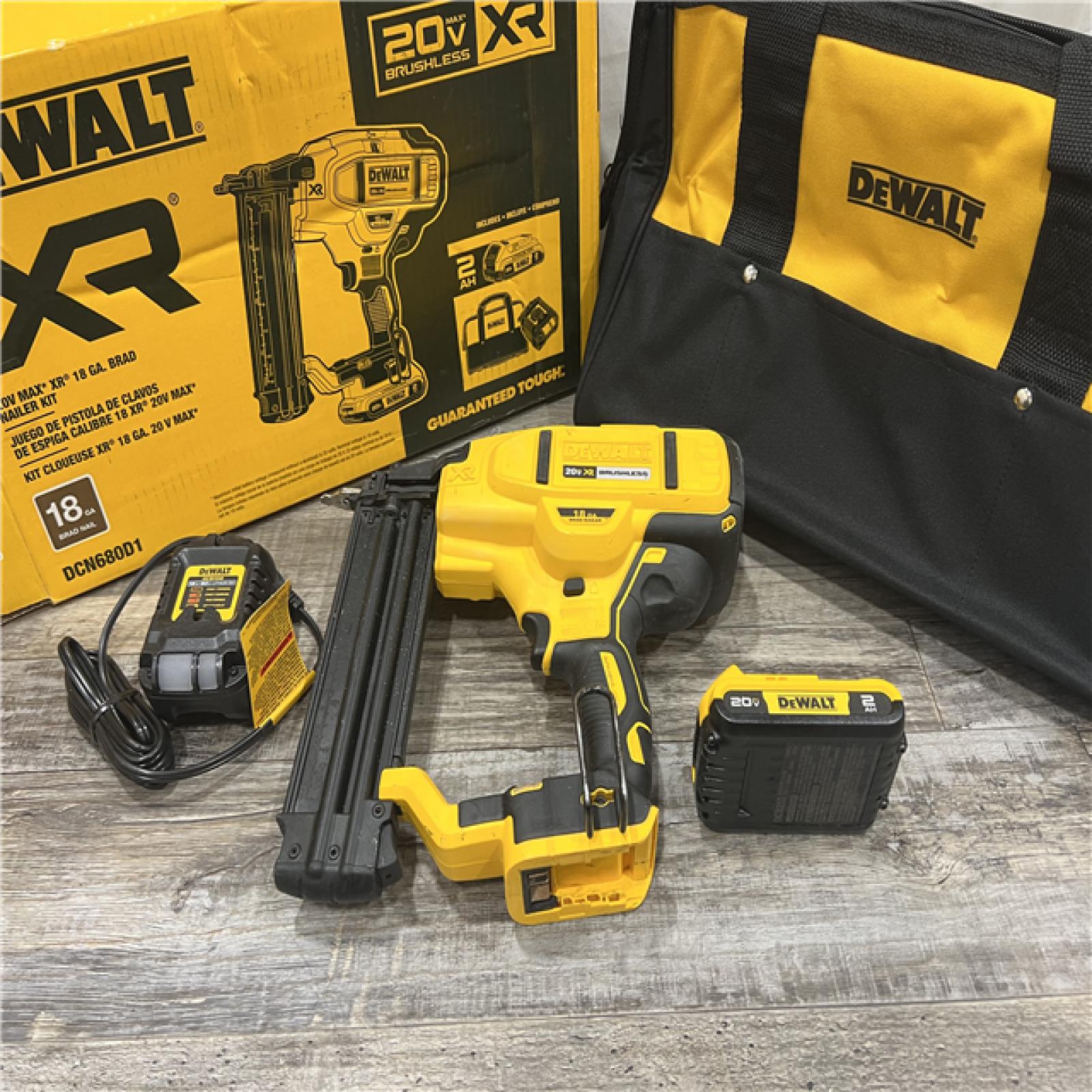 AS-IS DEWALT 20V MAX XR 18 Gauge Brad Nailer Kit