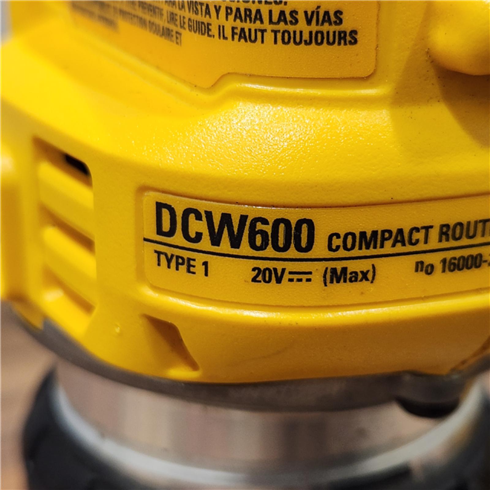 AS-IS Dewalt 20V MAX XR Brushless Cordless Compact Router (Tool Only)