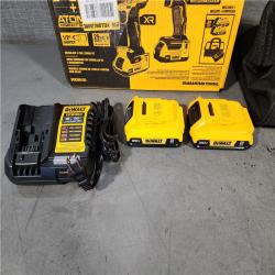 HOUSTON LOCATION - AS-IS DEWALT 20V MAX XR Cordless Drill/Driver, ATOMIC Impact Driver 2 Tool Combo Kit, (2) 2.0Ah Batteries, Charger, and Bag