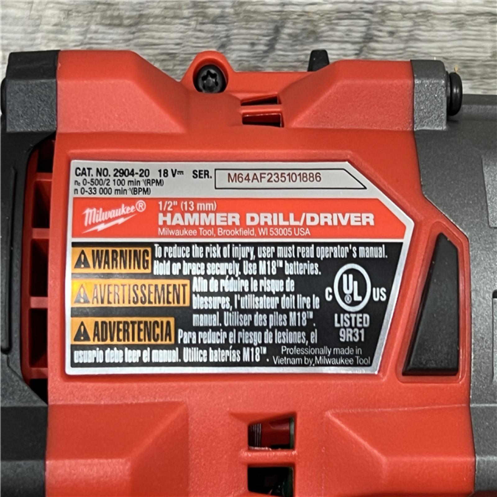 AS-IS Milwaukee 2904-20 12V 1/2  Hammer Drill/ Driver (Bare Tool)