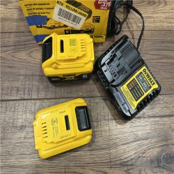 AS-IS DEWALT 20V MAX Lithium-Ion 6.0Ah and 4.0Ah Battery and Charger Starter Kit