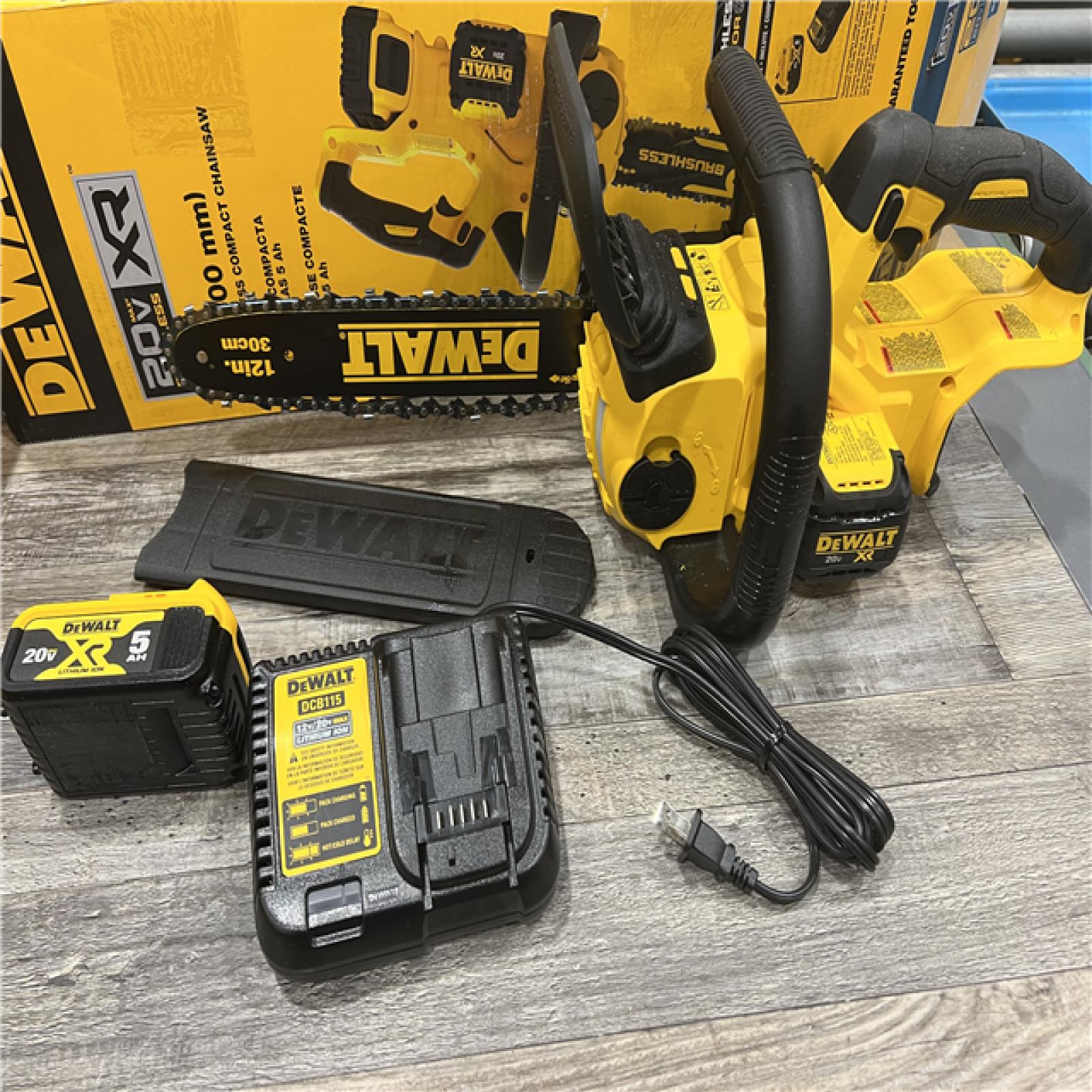 AS-IS DEWALT 20V MAX Brushless Cordless 12in. Chainsaw Kit