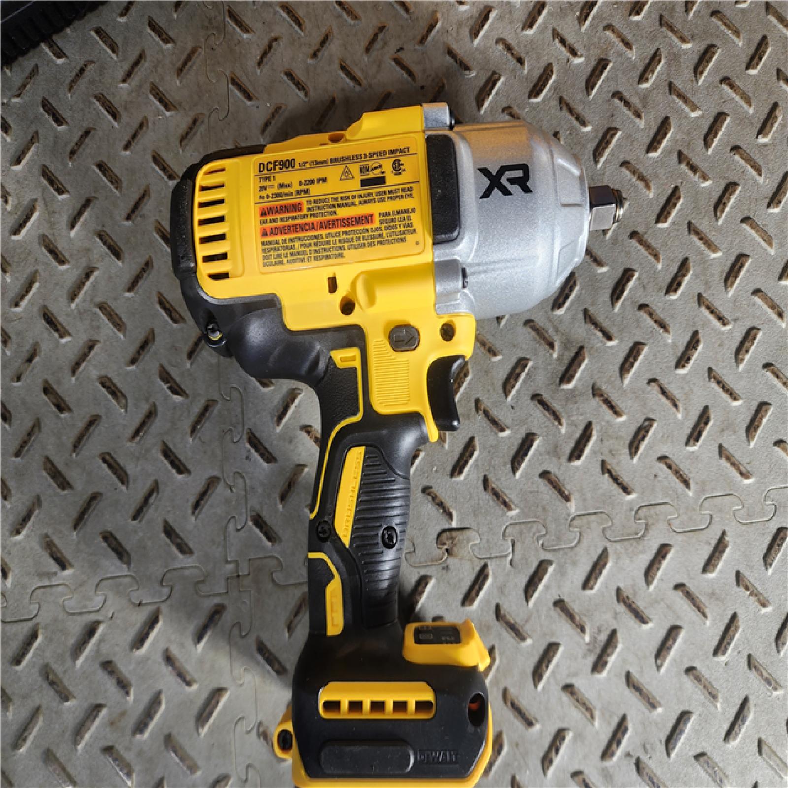 HOUSTON LOCATION - AS-IS (APPEARS LIKE NEW) DeWalt DCF900H1 20V MAX* XR 1/2 in. High Torque Impact Wrench with Hog Ring Anvil and POWERSTACK 5.0Ah Battery