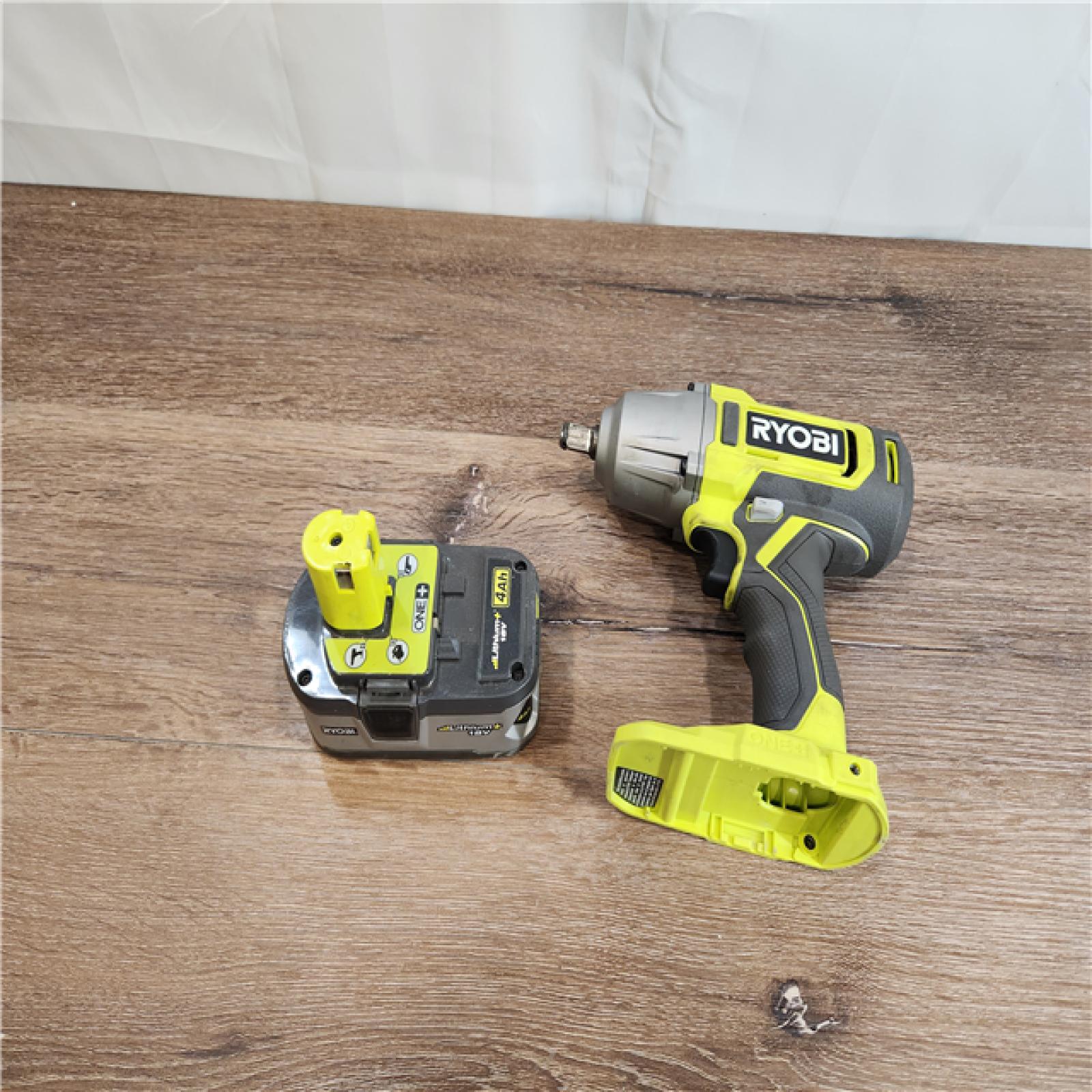 AS-IS RYOBI ONE+ 18V Cordless 1/2 in. Impact Wrench Kit with 4.0