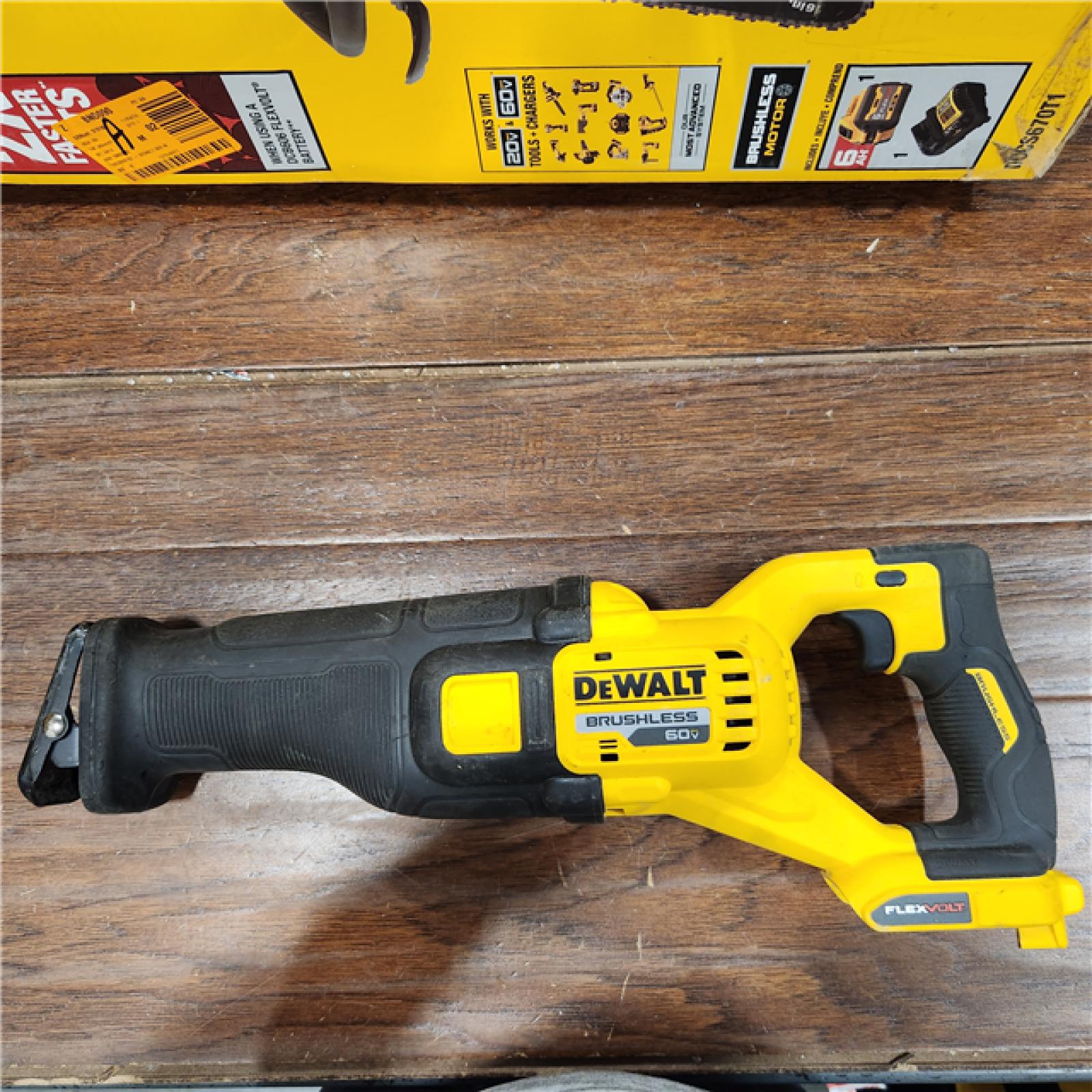 AS-IS  DeWalt DCS389B FLEXVOLT 60V MAX Cordless Brushless Reciprocating Saw (Tool-Only)