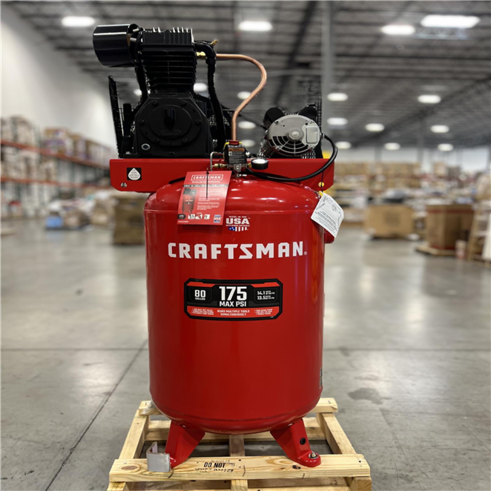 DALLAS LOCATION AS-IS - CRAFTZMAN 80 GALLON AIR COMPRESSOR