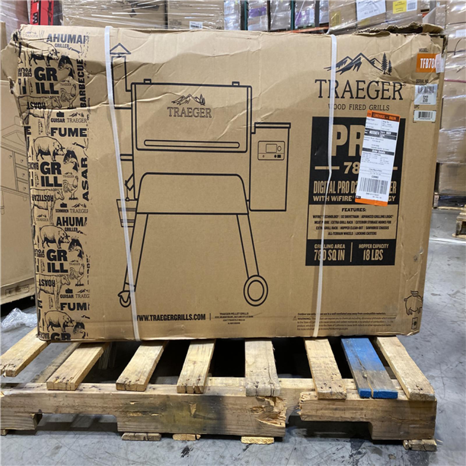 DALLAS LOCATION - Traeger Pro 780 Wifi Pellet Grill and Smoker in Bronze