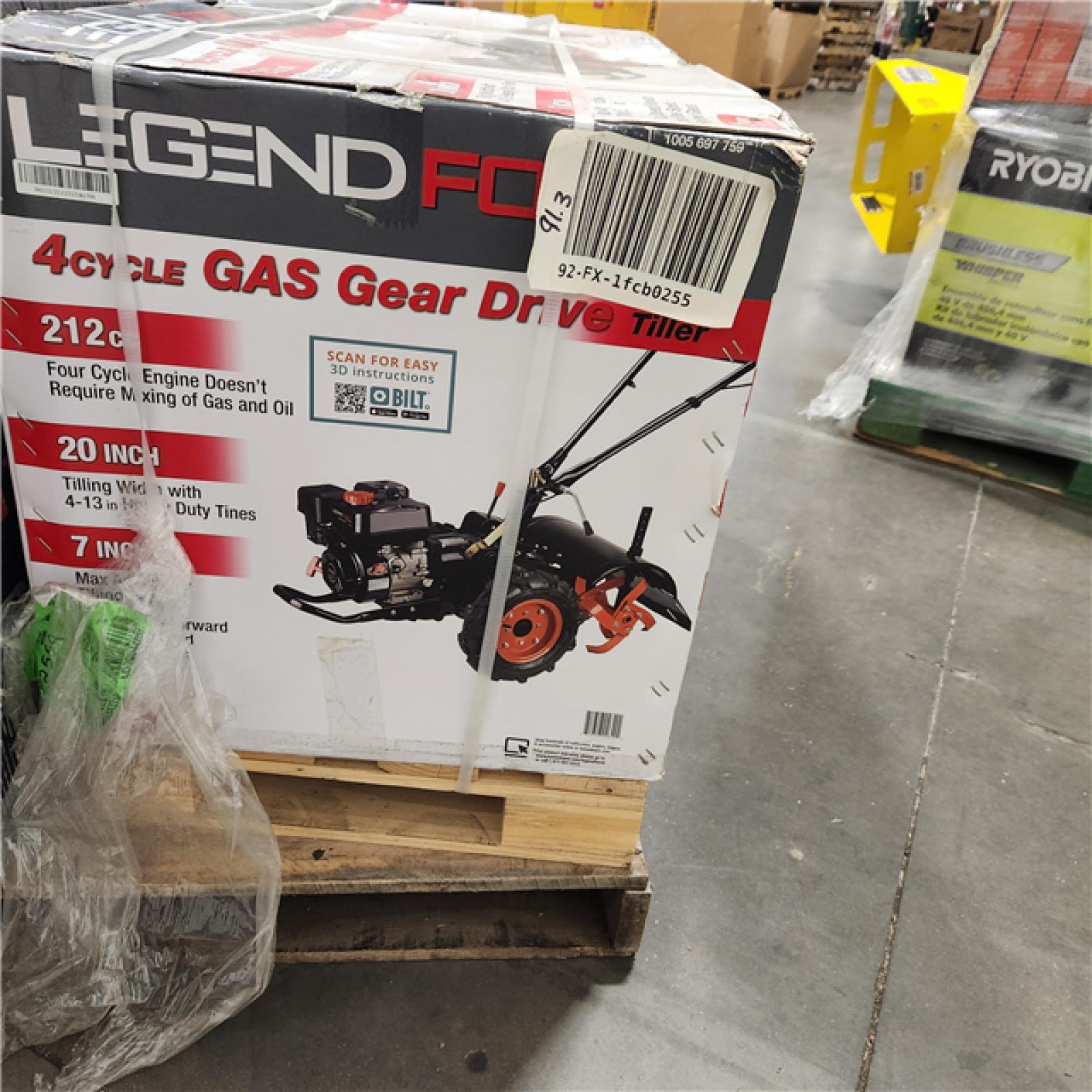 Dallas Location - As-Is Legend Force 20 in. 212 cc Gas Rear Tine Tiller