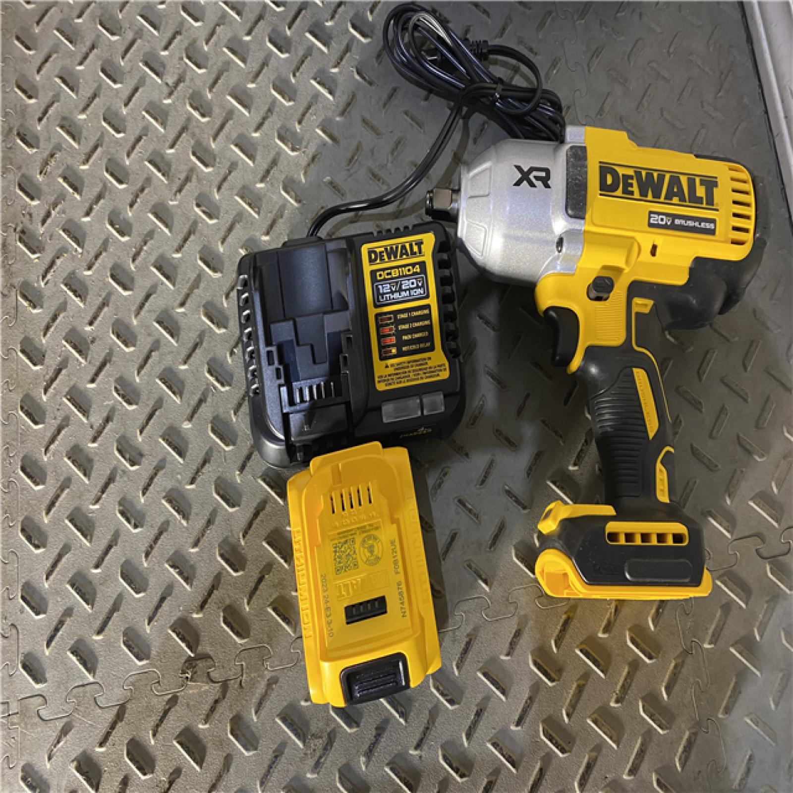 Houston location AS-IS DEWALT 20V MAX* XR 1/2  High Torque Impact Wrench with Hog Ring Anvil