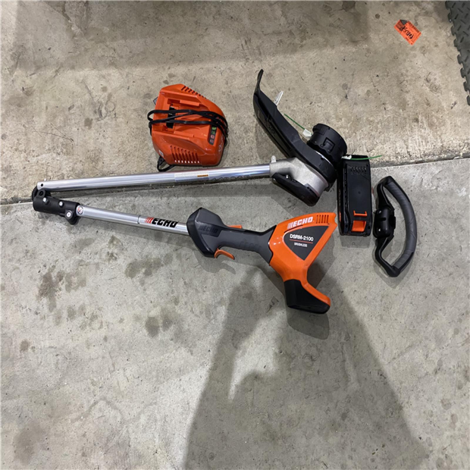 Houston location AS-IS Echo EFORCE 56V 16 in. Brushless Cordless Battery String Trimmer with 2.5Ah Battery and Charger - DSRM-2100C1