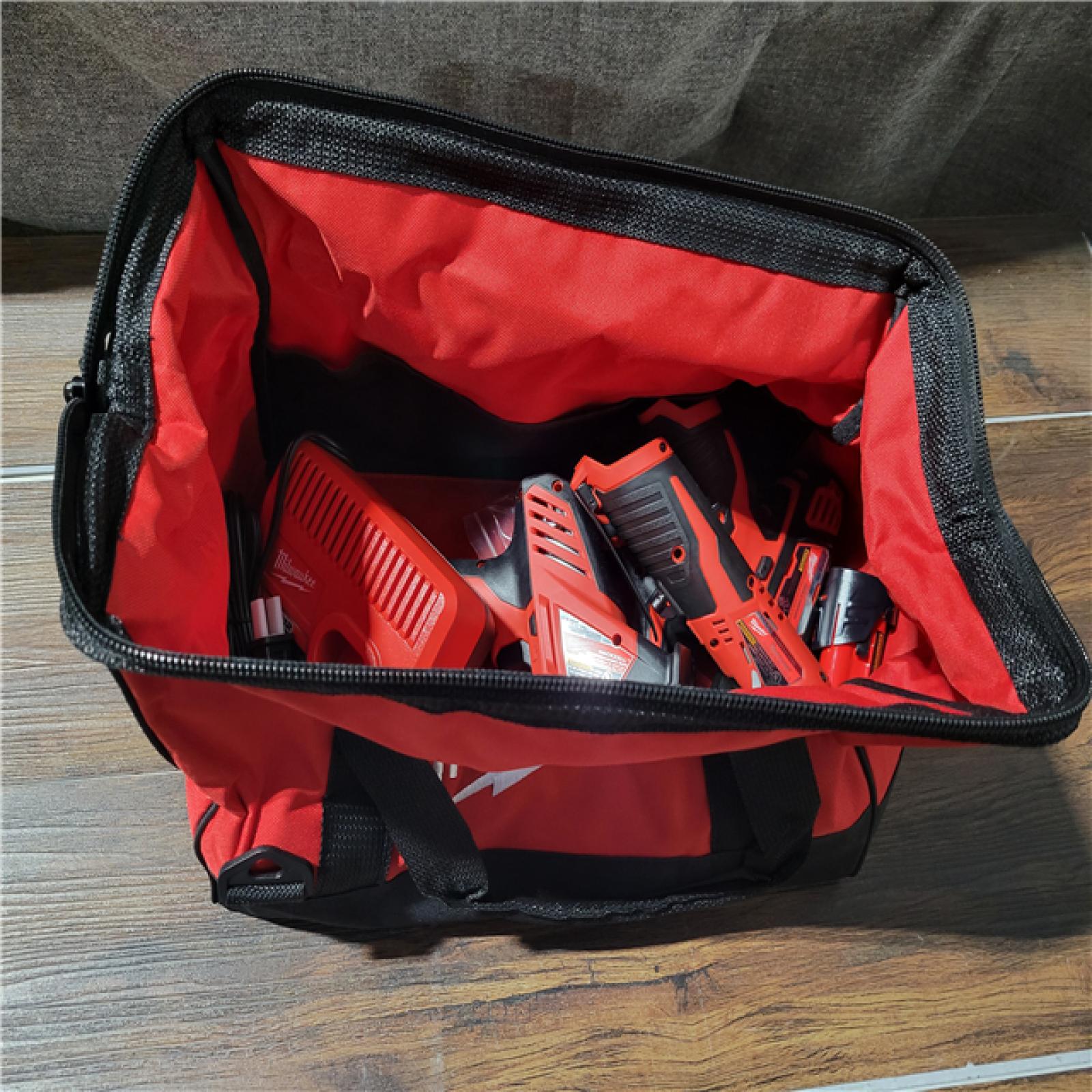 CALIFORNIA NEW MILWAUKEE M12 5-TOOL COMBO KIT (2 BATTERIES, 1 CHARGER, AND BAG INCLUDED)