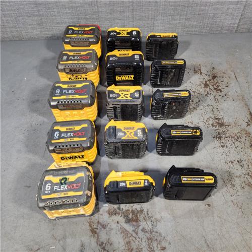 HOUSTON LOCATION - AS-IS DEWALT BATTERY PACK QTY - 15