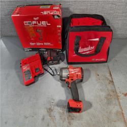 HOUSTON LOCATION - AS-IS Milwaukee M18 1/2 in. Cordless Brushless High Torque Impact Wrench Kit (Battery & Charger)