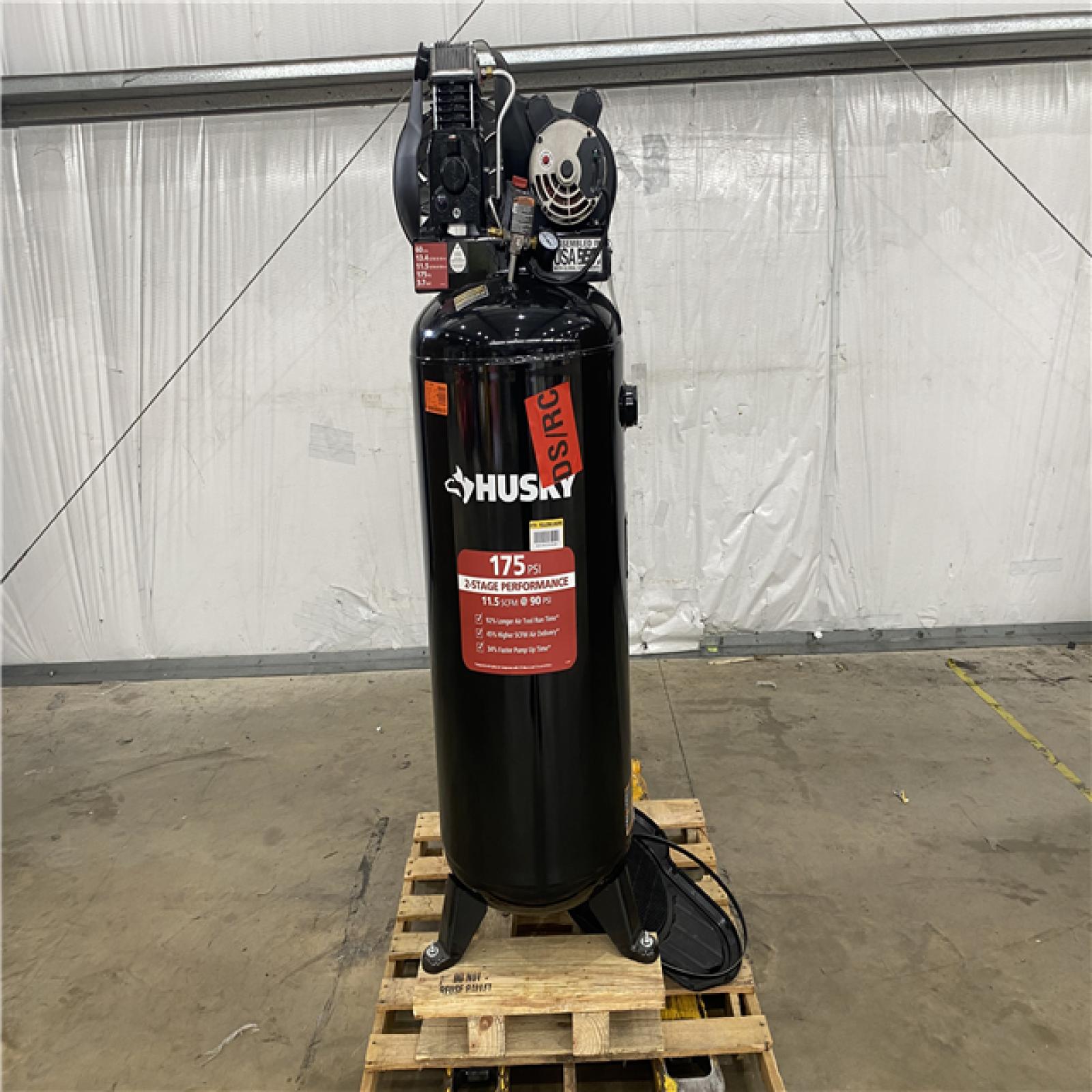 Houston Location - AS-IS Husky 60 Gallon 175psi Air Compressor