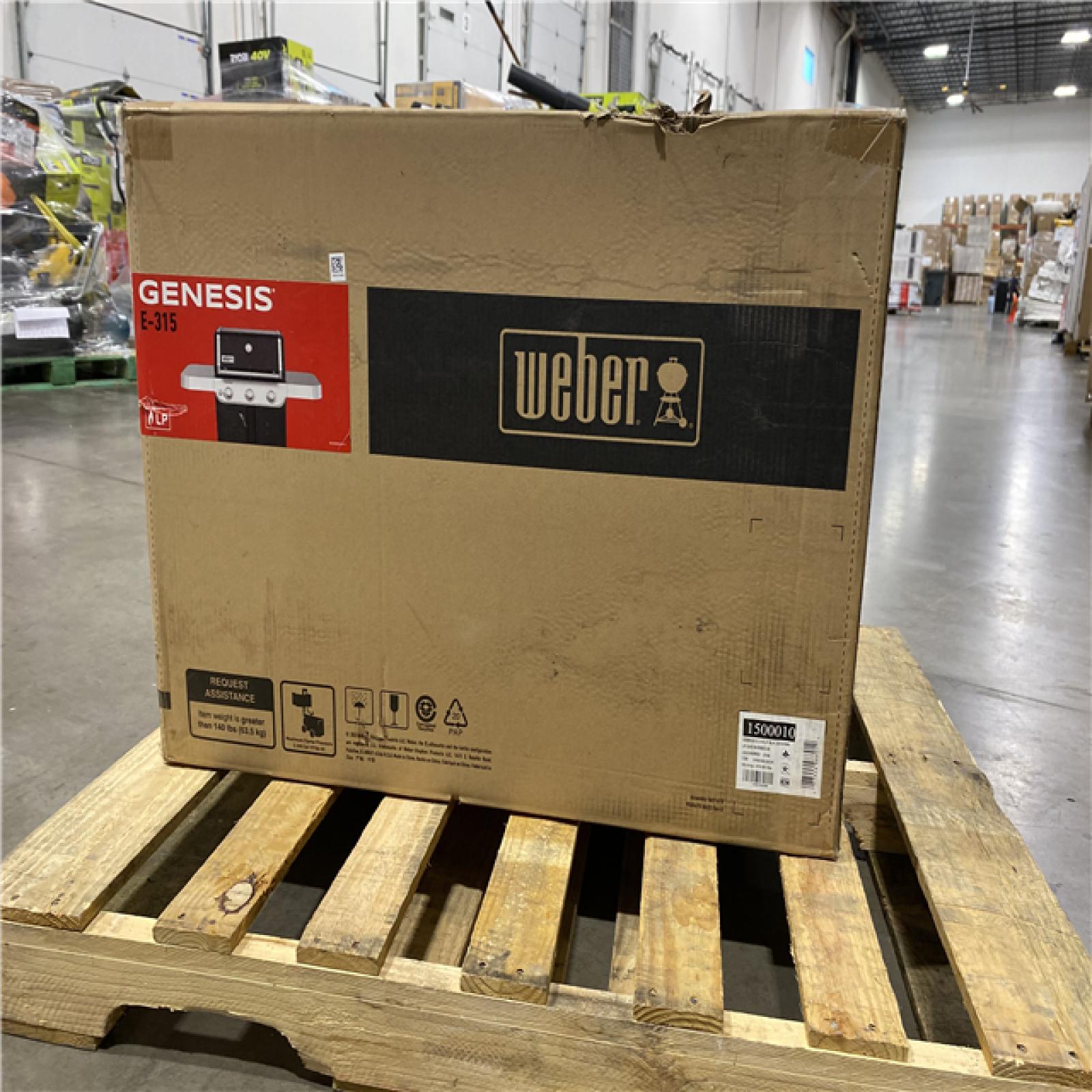 DALLAS LOCATION -  Weber Genesis E-315 3-Burner Liquid Propane Gas Grill in Black