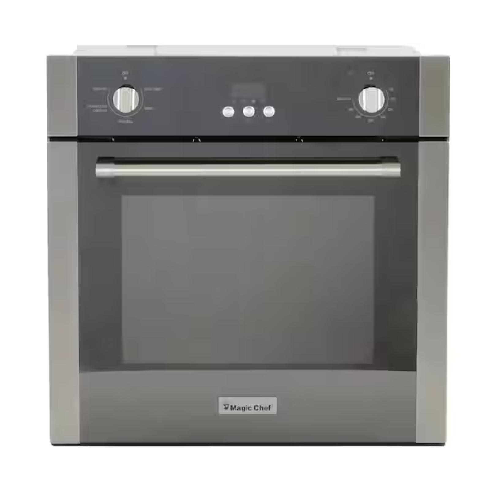 DALLAS LOCATION - Magic Chef 24 in. 2.2 cu. ft. Single Electric Wall Oven with Convection in Stainless Steel