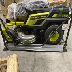 DALLAS LOCATION AS IS - RYOBI 80V HP Brushless 42 in. Battery Electric Cordless Zero Turn Riding Mower