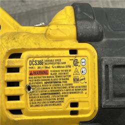 AS-IS DEWALT 20V MAX Lithium Ion Cordless Brushless Reciprocating Saw with FLEXVOLT ADVANTAGE (Tool Only)