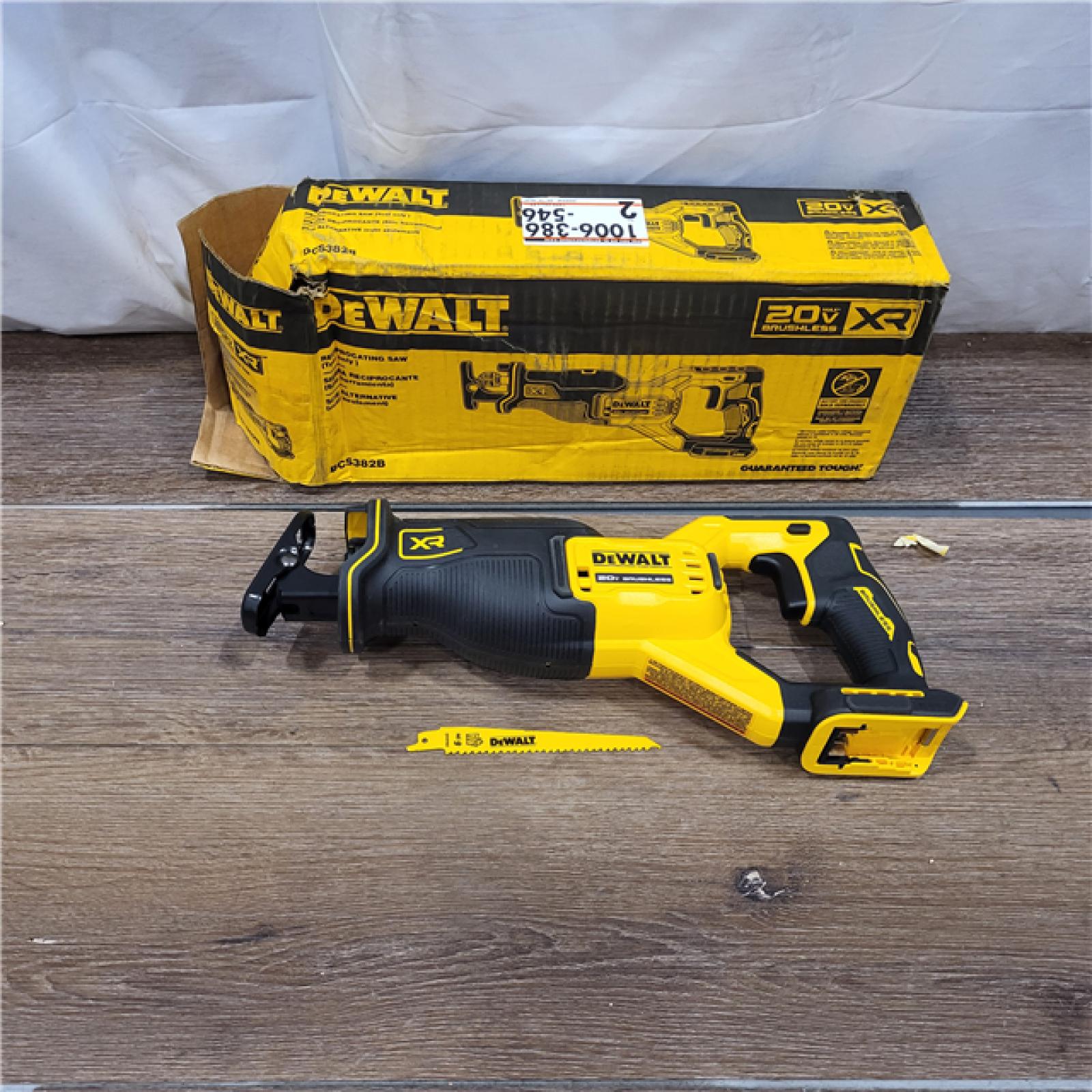 AS-IS DEWALT 20V MAX XR Cordless Brushless Reciprocating Saw (Tool Only)