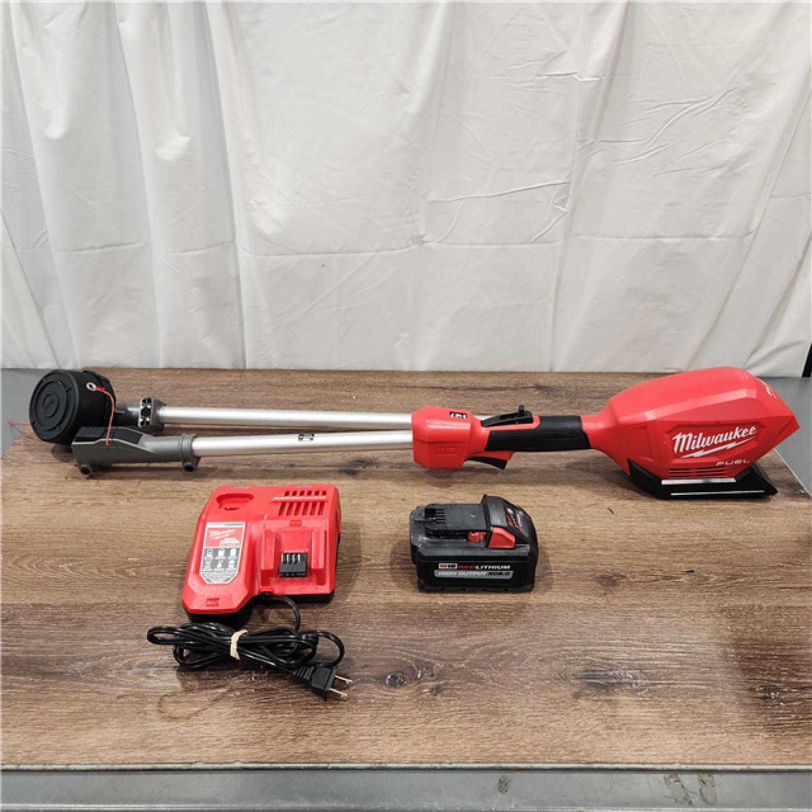 AS-IS M18 FUEL 18V Lithium-Ion Brushless Cordless String Trimmer with QUIK-LOK Attachment Capability and 8.0 Ah Battery