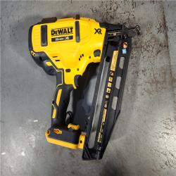 HOUSTON LOCATION - AS-IS DEWALT 20V MAX XR Lithium-Ion Electric Cordless 16-Gauge Angled Finishing Nailer (Tool Only)