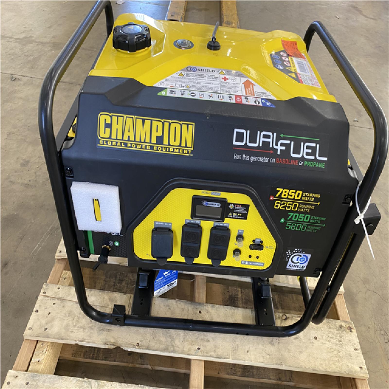 Houston Location - AS-IS CHAMPION POWER EQUIPMENT 7,850 Starting Watt 6,250 Running Watt Generator