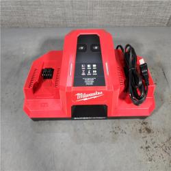 HOUSTON LOCATION - AS-IS (APPEARS LIKE NEW) M18 18V Lithium-Ion REDLITHIUM FORGE 8.0 Ah Battery Pack with M18 18V Dual Bay Simultaneous Super Charger