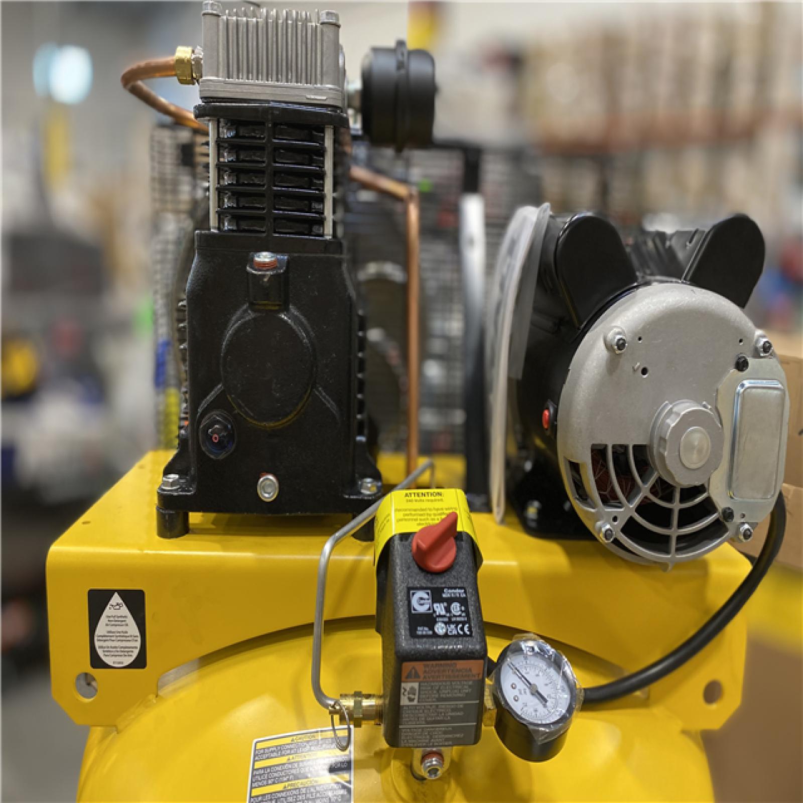 DALLAS LOCATION - DEWALT High Air Flow 80 Gal, 175 max PSI, 14.6 SCFM at 90 PSI, 5.0 HP, Oil Lubricated Air Compressor