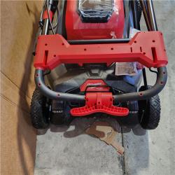 Houston location AS-IS MILWUAKEE M18 FUEL Brushless Cordless 21 in. Walk Behind Dual Battery Self-Propelled Mower W/(2) 12.0Ah Battery and Rapid Charger