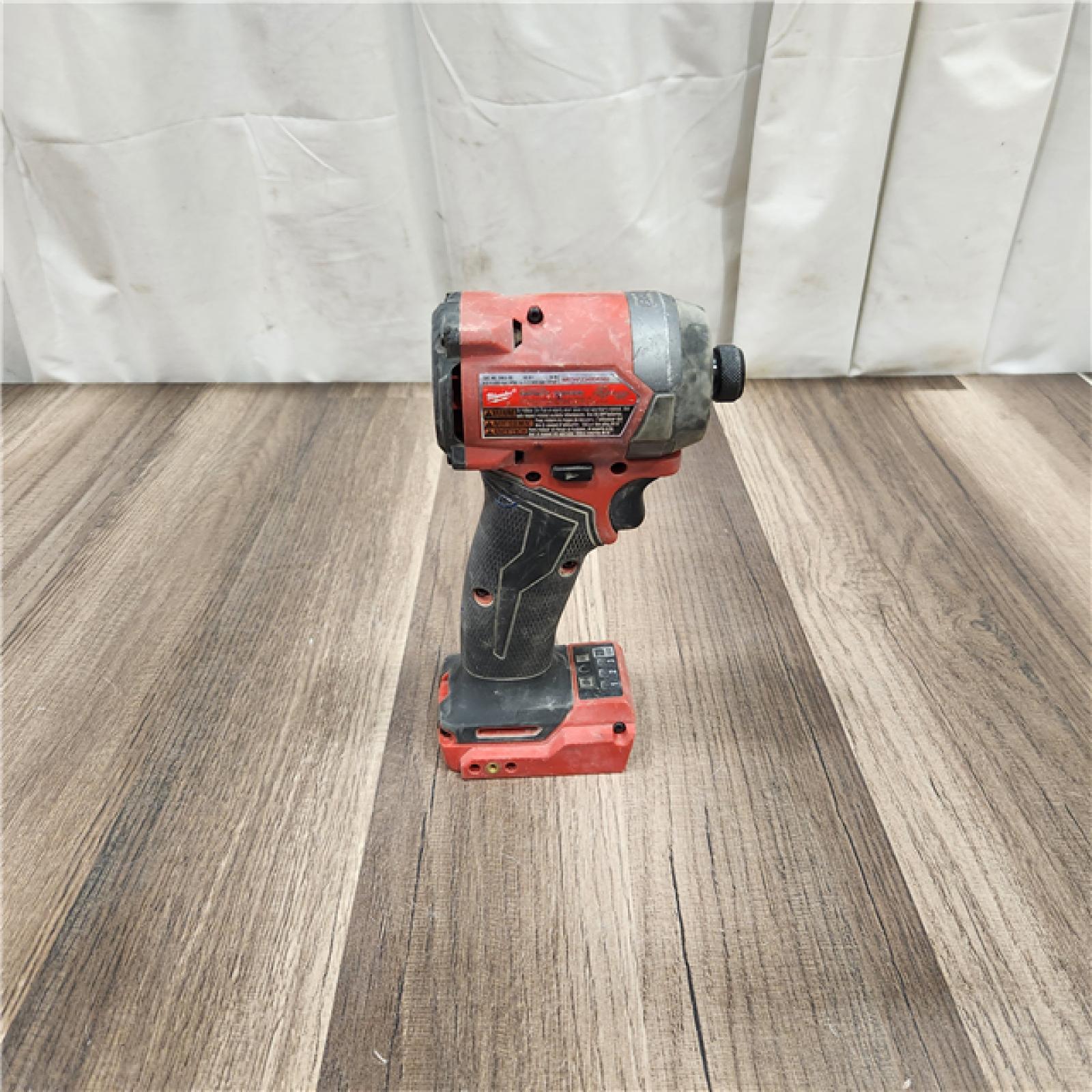 AS IS Milwaukee 2953-20 18V Lithium-Ion Brushless Cordless 1/4   Hex Impact Driver Bare Tool  Red