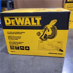 DeWalt 15 Amp Corded 12 in. Compound Double Bevel Miter Saw APPEAR A NEW CONDITION!