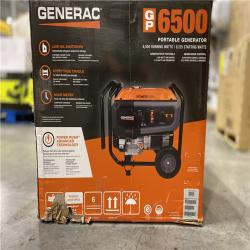 DALLAS LOCATION - Generac GP 6500-Watt Recoil Start Gas-Powered Portable Generator, 49-ST/CSA