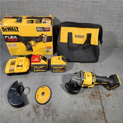 HOUSTON LOCATION - AS-IS DeWalt Flexvolt 60V Max Cordless Grinder  4.5 in; 6 in  Kit  1 KT (115-DCG418X2)