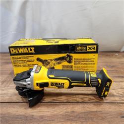 AS-IS DeWalt 20V MAX XR Cordless Brushless 4.5 in. Slide Switch Small Angle Grinder with Kickback Brake (Tool Only)