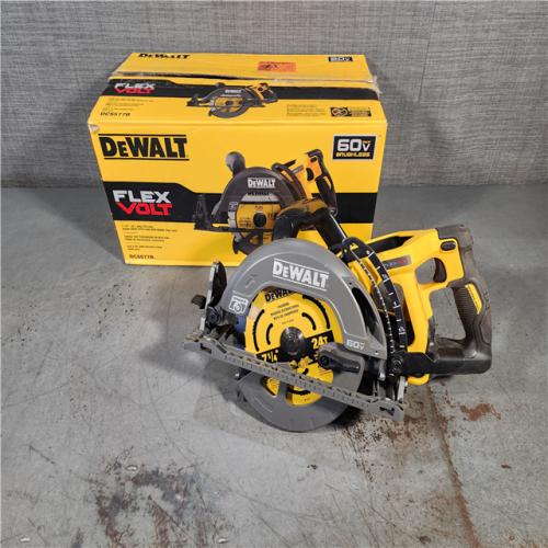 HOUSTON LOCATION - AS-IS DEWALT FLEXVOLT 60V MAX Cordless Brushless 7-1/4 in. Wormdrive Style Circular Saw (Tool Only)