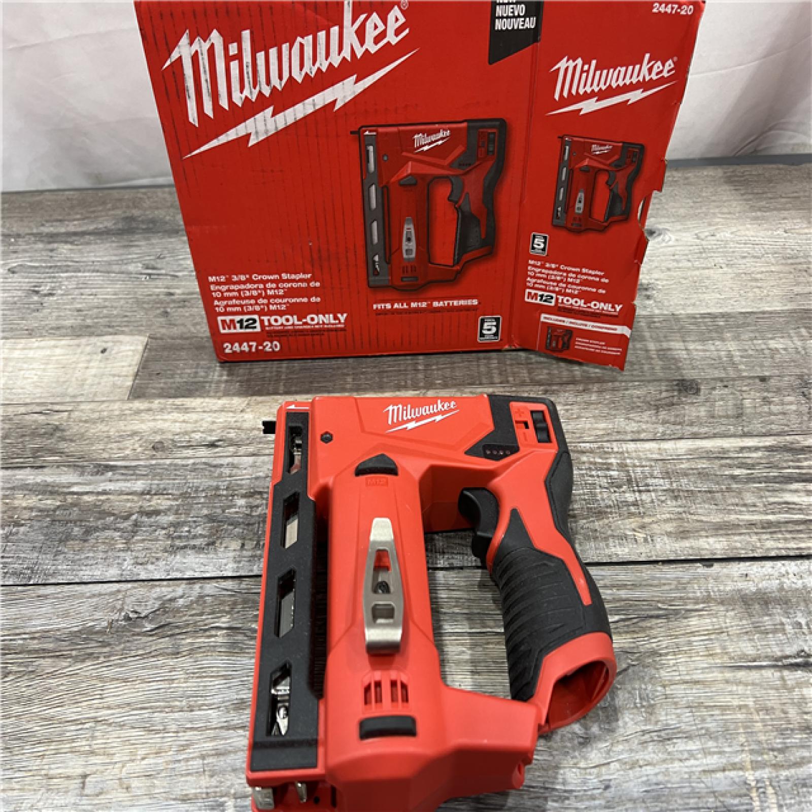 AS-IS Milwaukee M12 3/8  Crown Stapler (Tool Only)