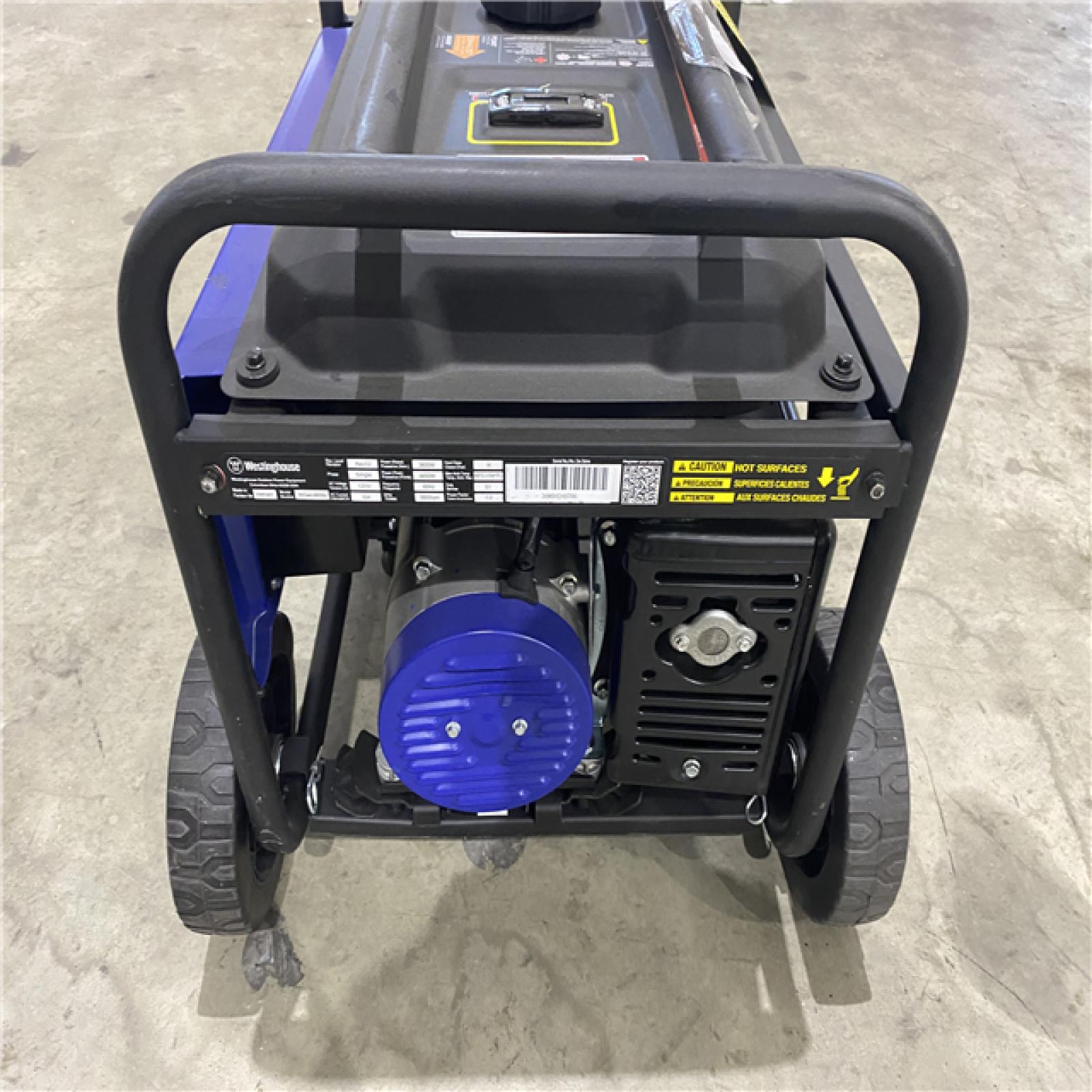 Houston location AS-IS Westinghouse Outdoor Power Equipment WGen3600v Portable Generator 3600 Rated and 4650 Peak Watts, RV Ready, Gas Powered, CARB Compliant