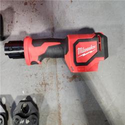 HOUSTON LOCATION - AS-IS (APPEARS LIKE NEW) M18 18V Lithium-Ion Cordless Short Throw Press Tool Kit with 3 PEX Crimp Jaws (2) 2.0 Ah Batteries and Charger