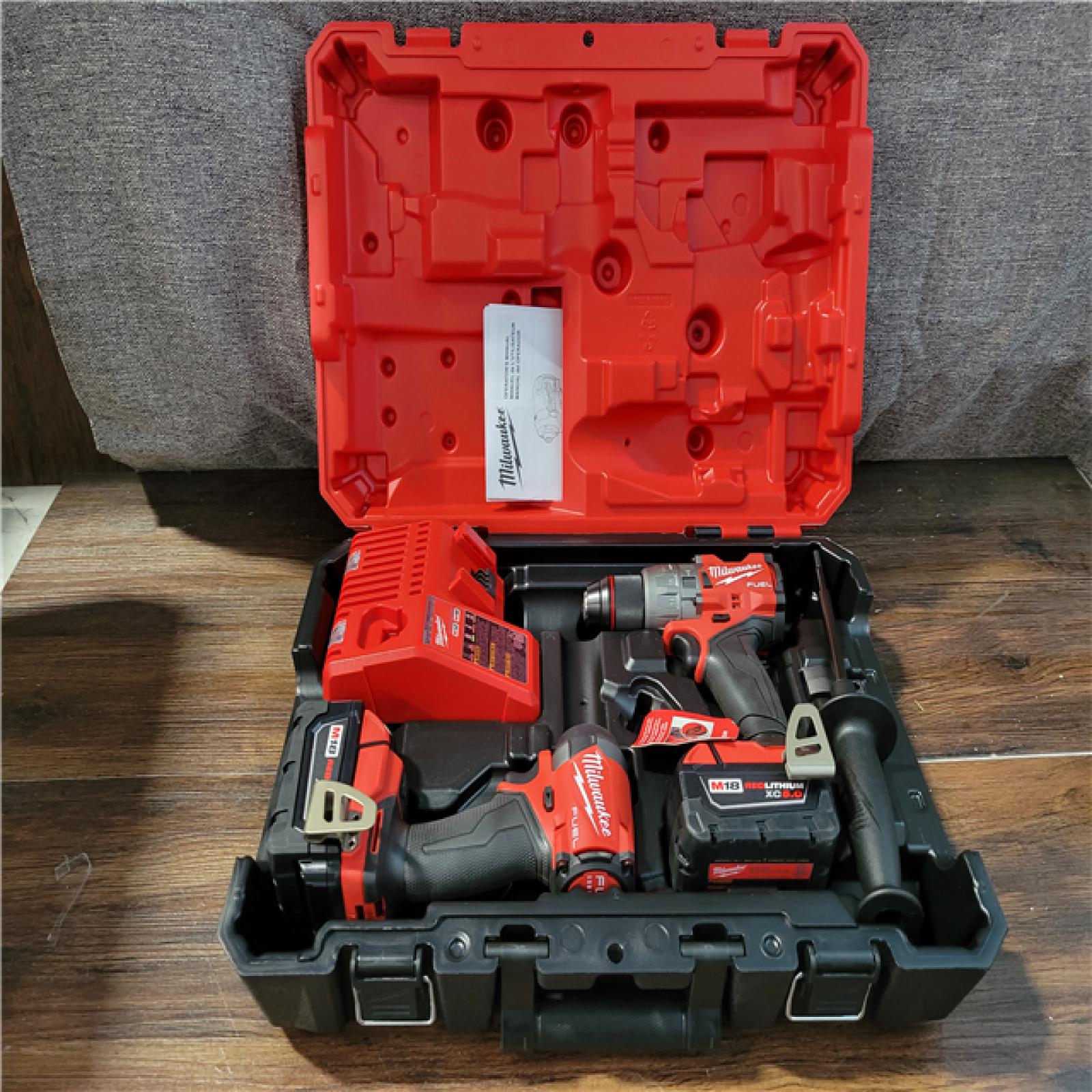 CALIFORNIA NEW MILWAUKEE M18 FUEL 2-TOOL COMBO KIT (2 BATTERIES AND CHARGER INCLUDED)