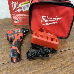 AS-IS Milwaukee 2401-22 - M12 12V Cordless Screwdriver Kit