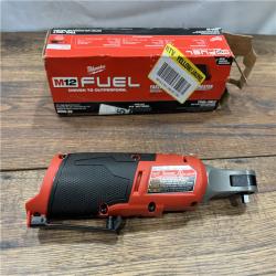 AS IS Milwaukee 2566-20 M12 FUEL Brushless Lithium-Ion 1/4 in. Cordless High Speed Ratchet (Tool Only)