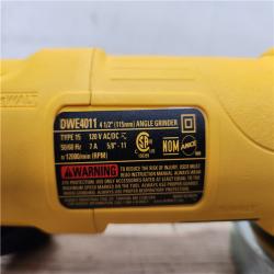 Phoenix Location DEWALT 7 Amp 4.5 in. Small Corded Angle Grinder with 1-Touch Guard