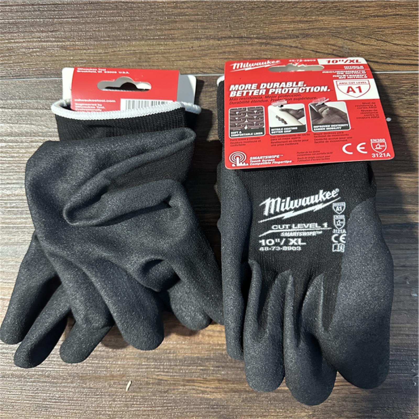 California NEW Milwaukee Gloves, Size 10/XL (8 Pieces)